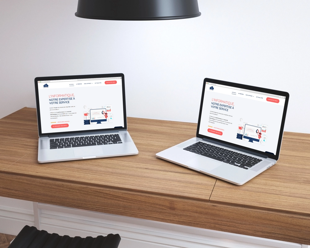 2 écrans pour une équipe de 2 personnes