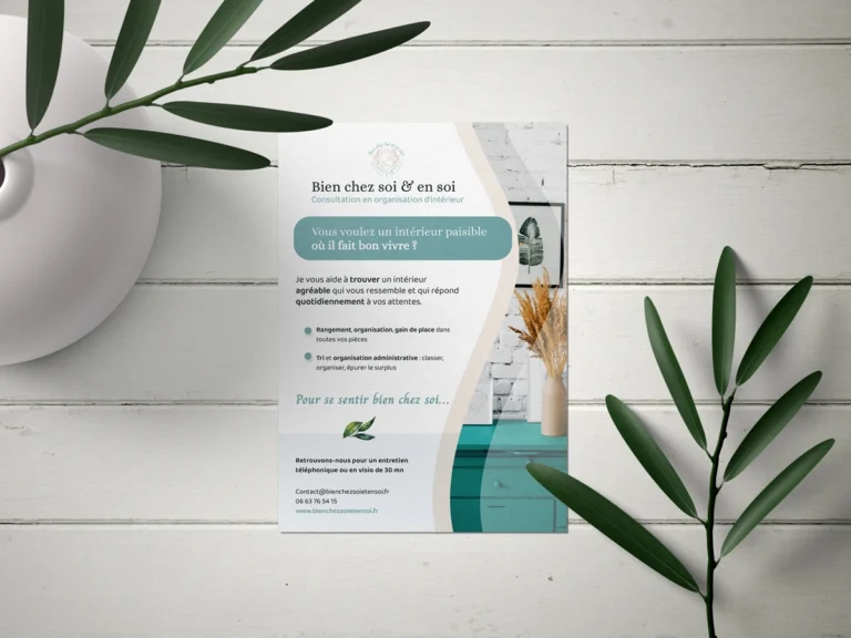 Mockup Flyer Bien chez soi et en soi