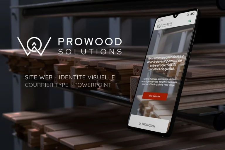 Prowood solutions, un site professionnel