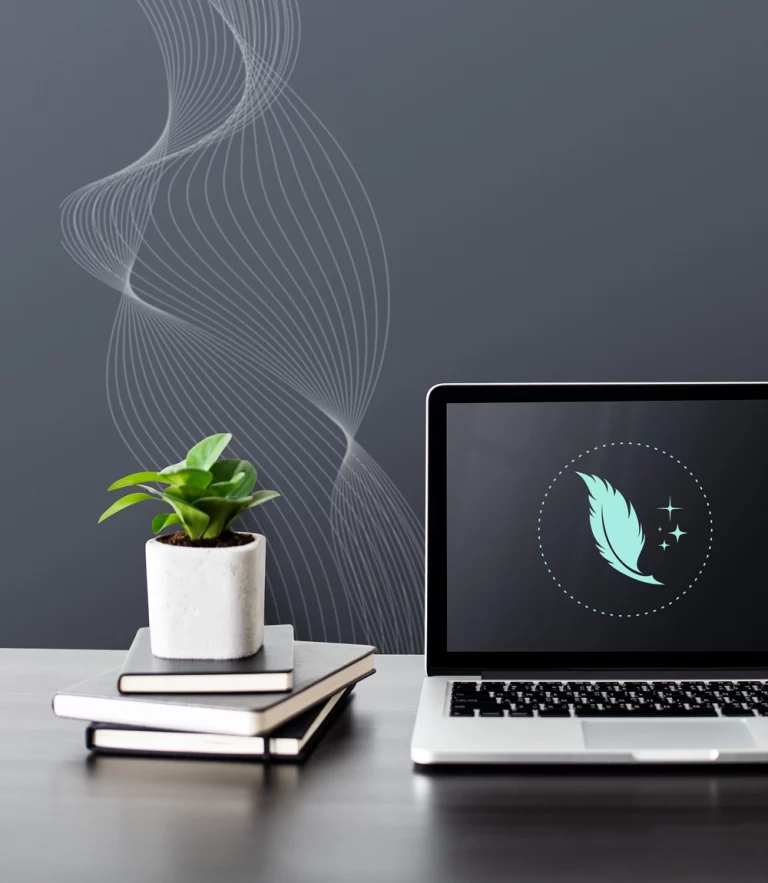 mockup logo lectrice correctrice