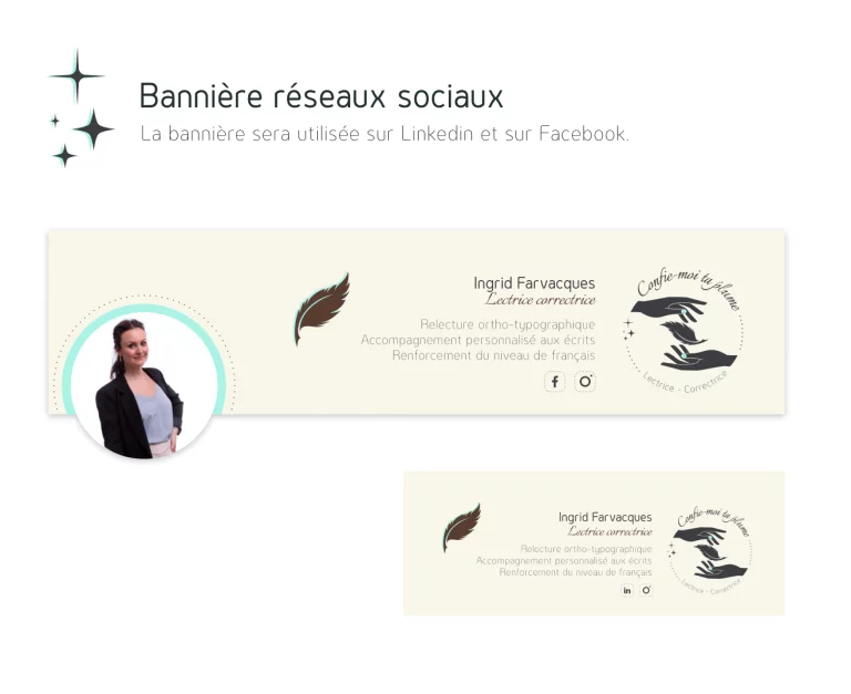 banniere linkedin facebook pour Ingrid Farvacques